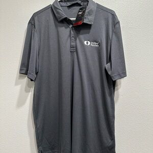 NWT Travis Mathew large Gray Men's Polo Shirt,golf,United Rentals,outdoor,casual